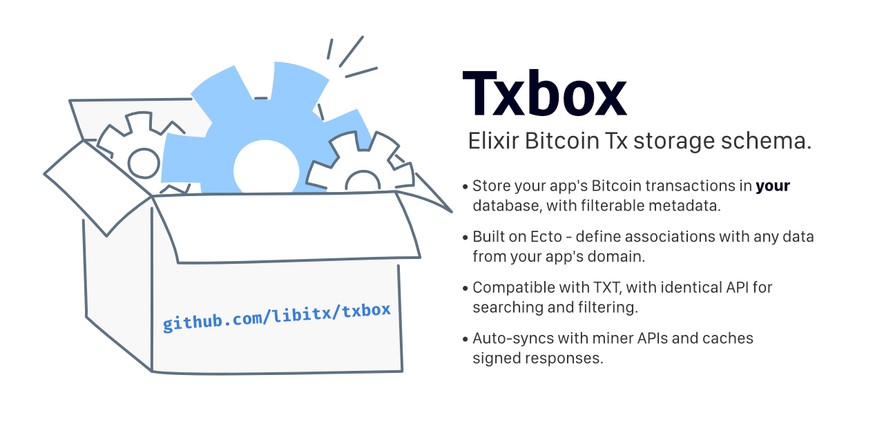 Elixir Bitcoin Tx storage schema