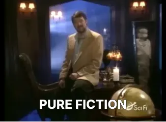 Jonathan Frakes telling you it's fiction