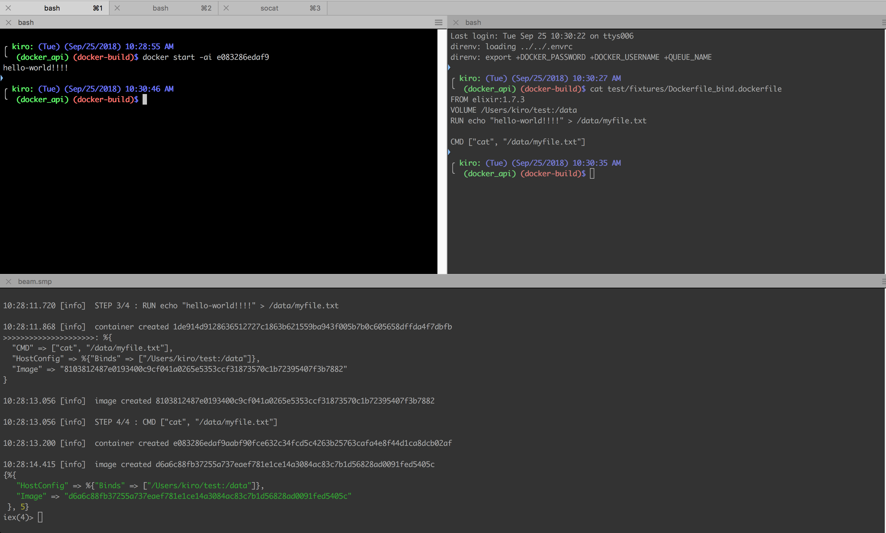 Bind Mount at Build Time