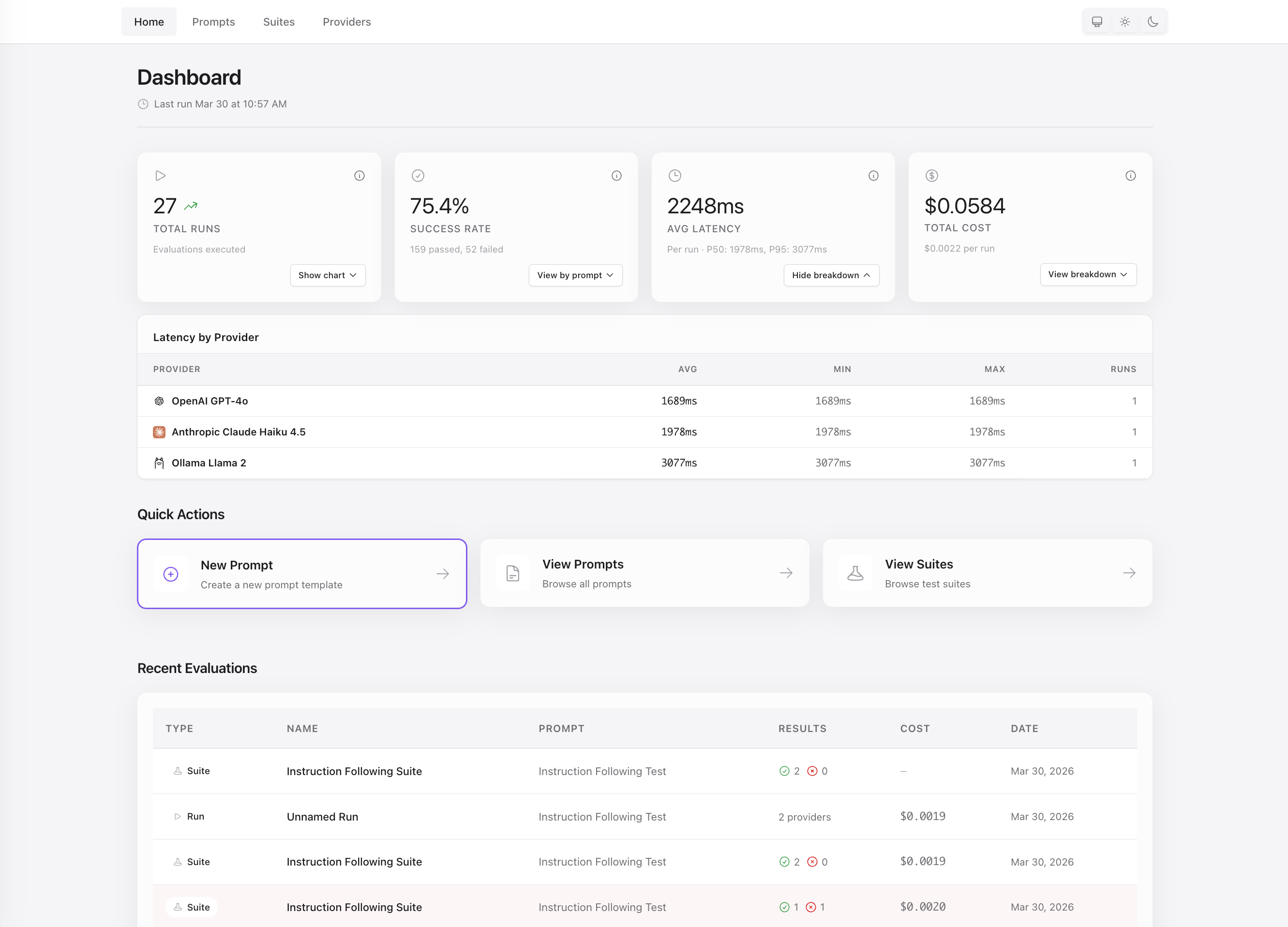 Aludel dashboard screenshot