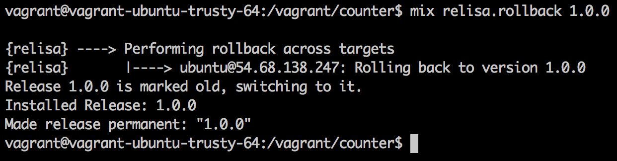 rolling back a deploy