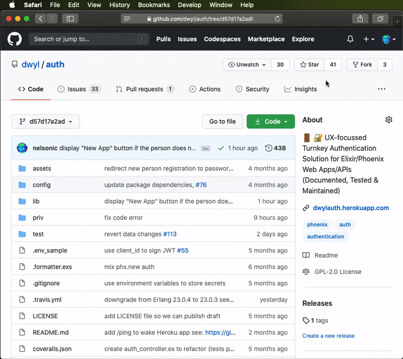 dwyl-auth-app-api-key-setup