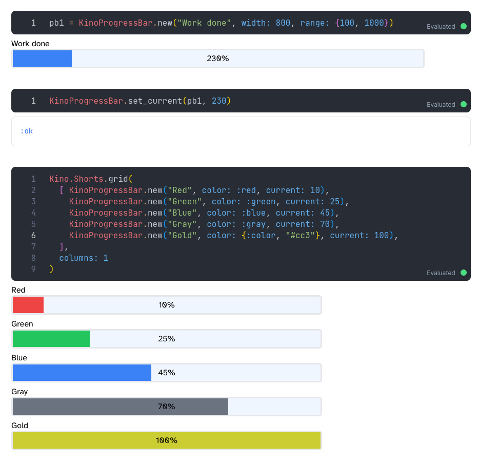 Screenshot of KinoProgressBar in action