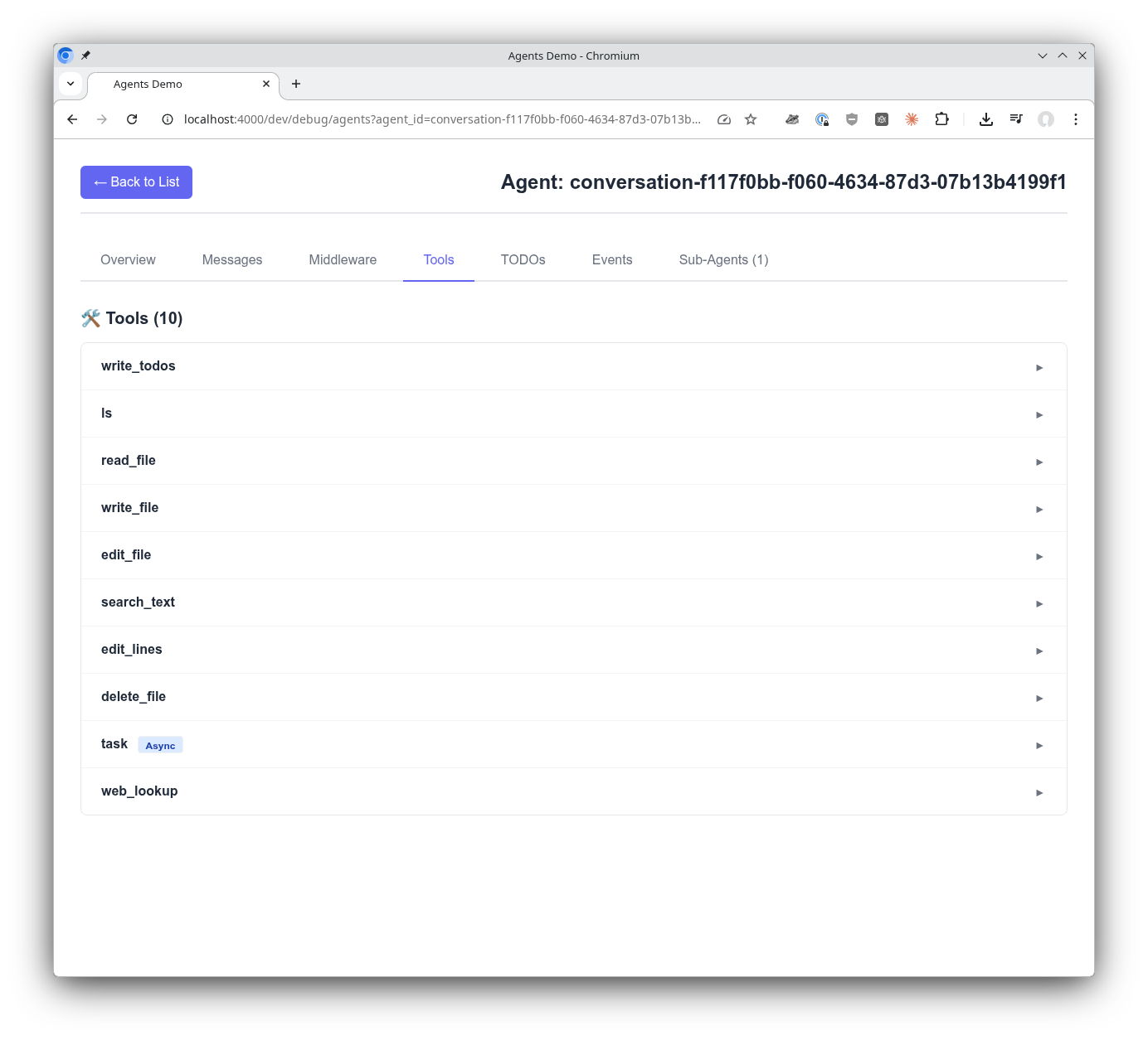 Tool configuration and instructions overview