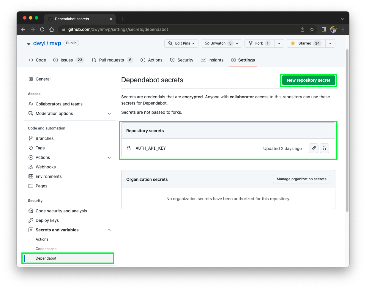 github-settings-dependabot-secrets