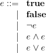 Syntax: expression first version